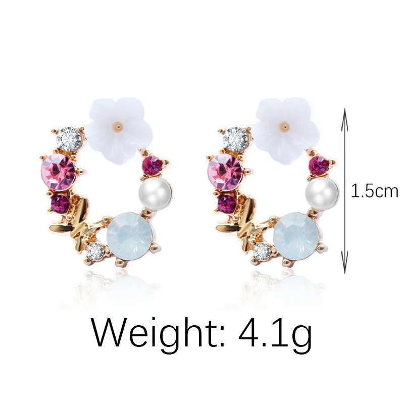 Gold Flower Earrings