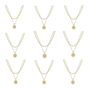 Gold Initial Necklaces for Women