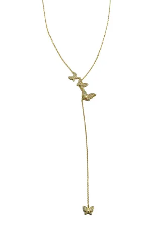Gold Y Necklace 3 1 Butterflies