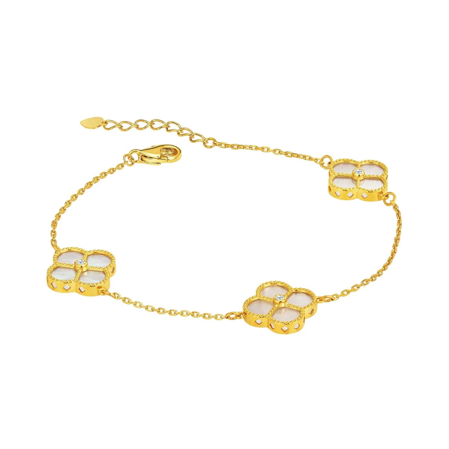 Golden Bloom 916 Gold Bracelet