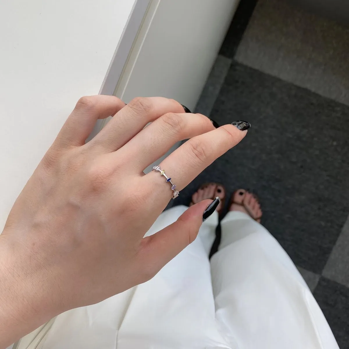 [Goodv]Unique Trapezoid Cut Daily Ring