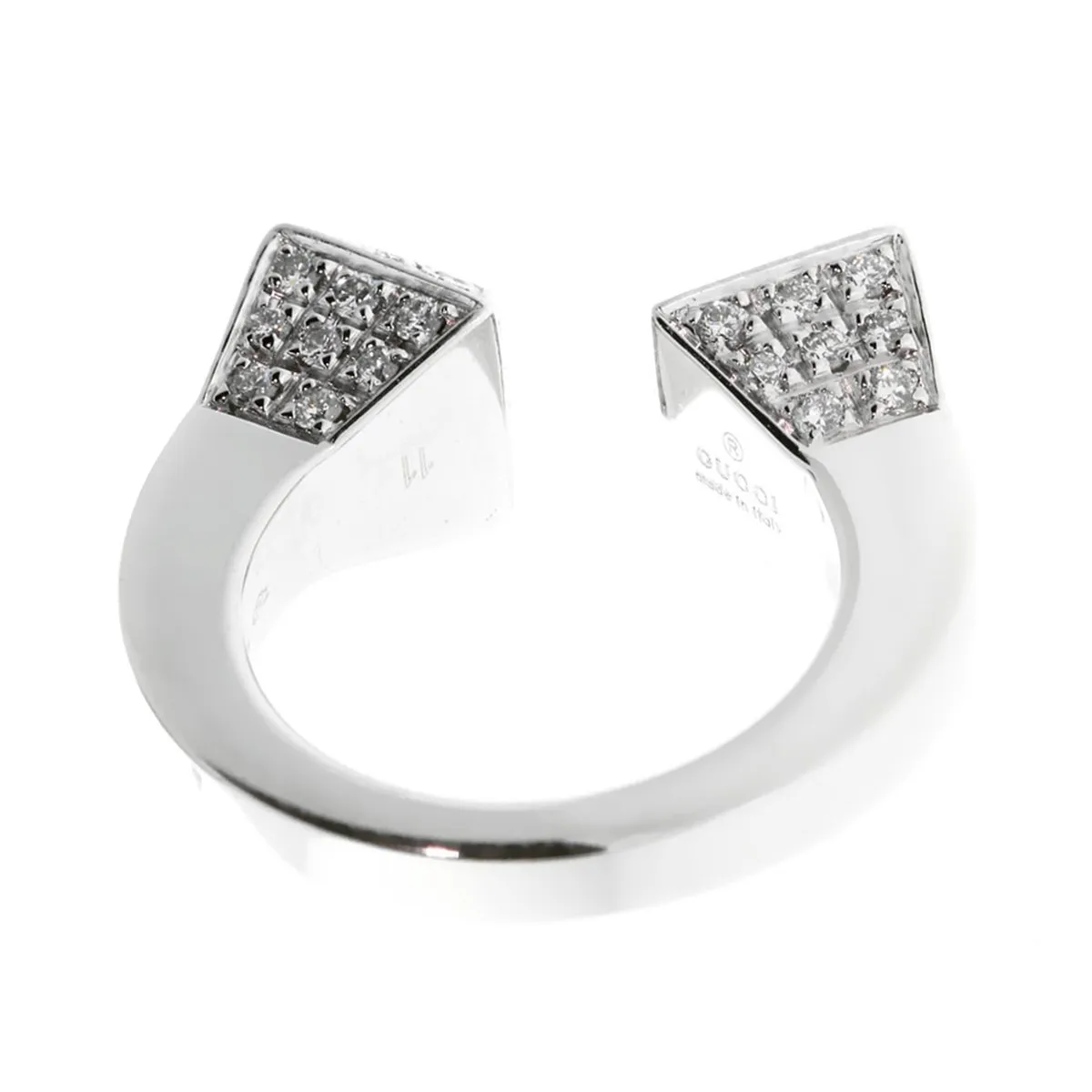 Gucci Chiodo Diamond White Gold Ring