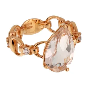 Gucci Diamond Topaz Rose Gold Cocktail Ring