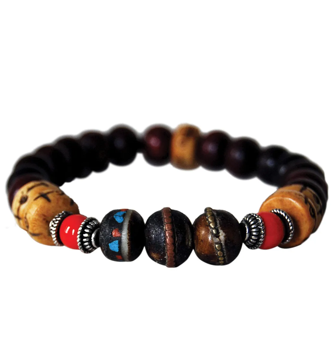 Hand Carved Good Luck Bracelet