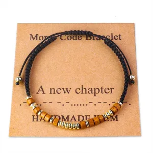 Handmade Wooden Beaded Morse Code Bracelets: A new chapter
