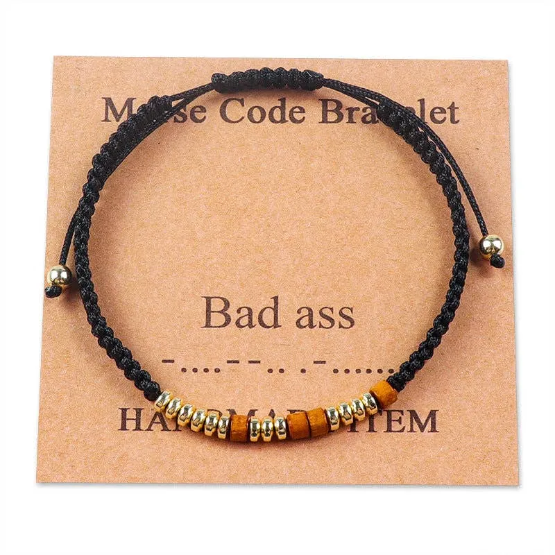 Handmade Wooden Beaded Morse Code Bracelets: A new chapter