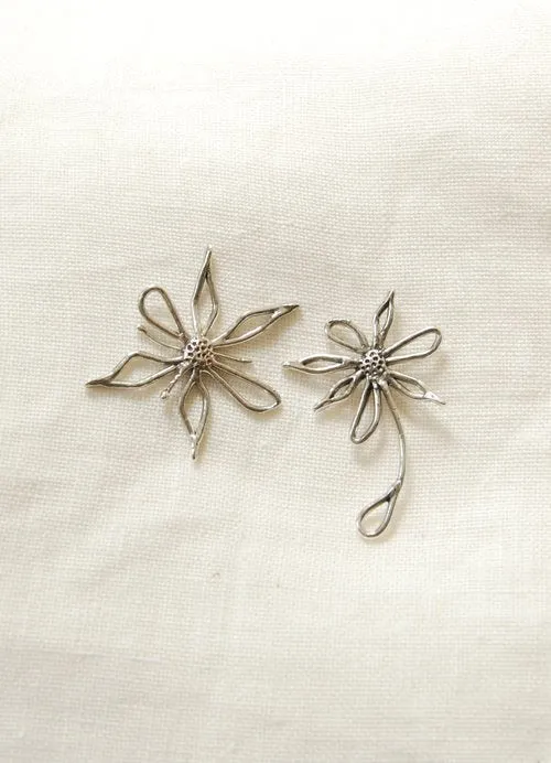 Hawkly Bloom Earrings (Silver or Bronze)