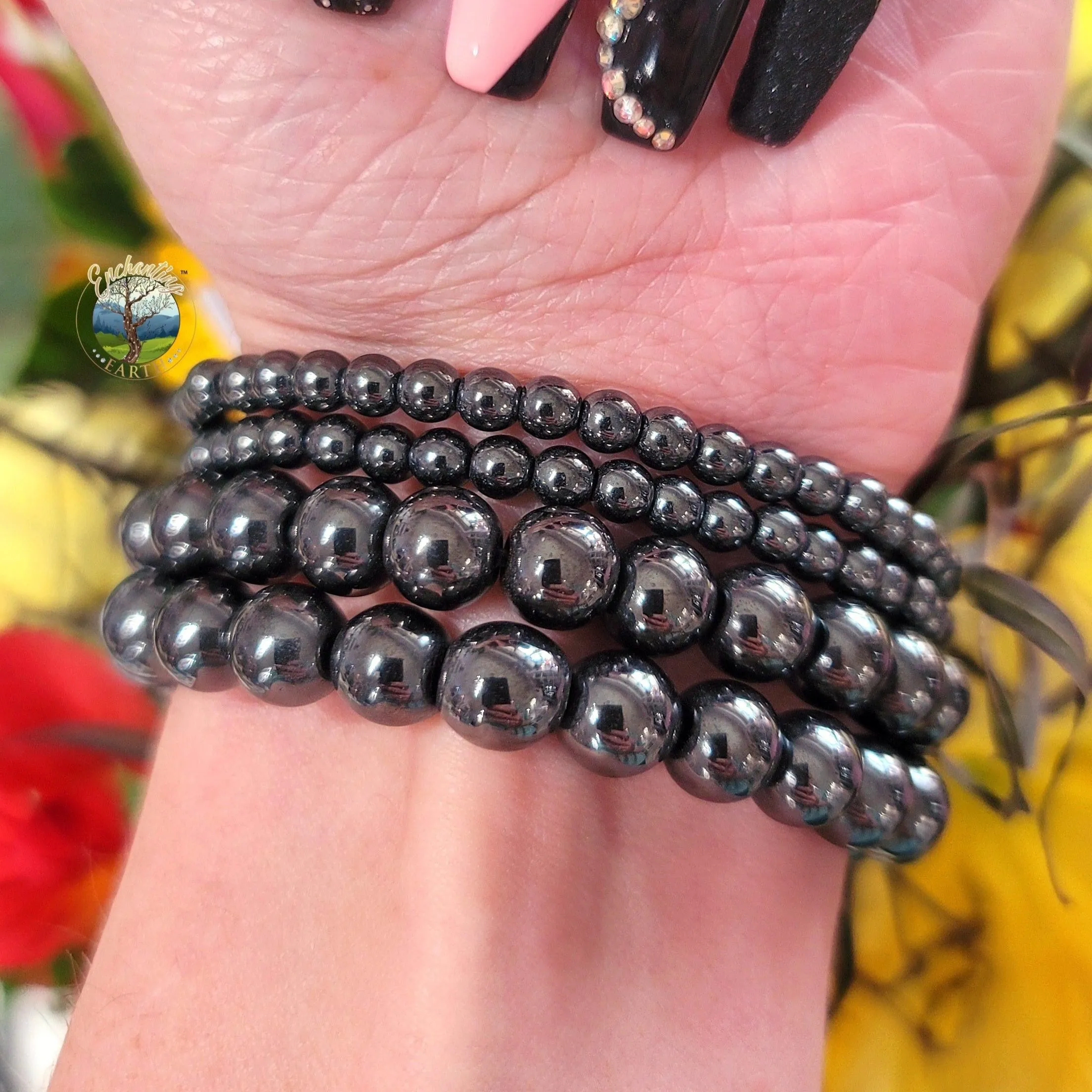 Hematite Bracelet for Absorbing Negative Energy and Grounding