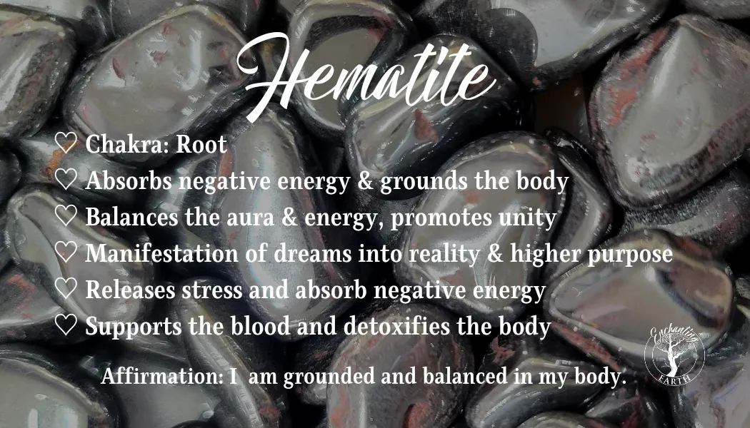 Hematite Bracelet for Absorbing Negative Energy and Grounding