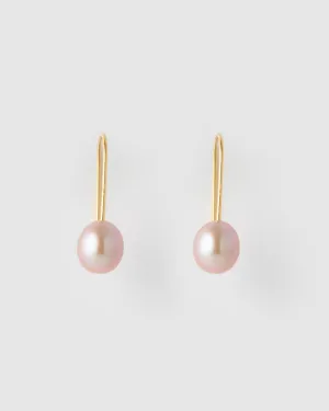 Izoa Daphne Earrings Purple Pearl