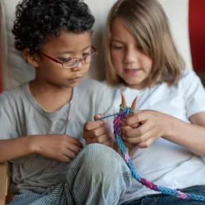 Knitting fork   yarn kit