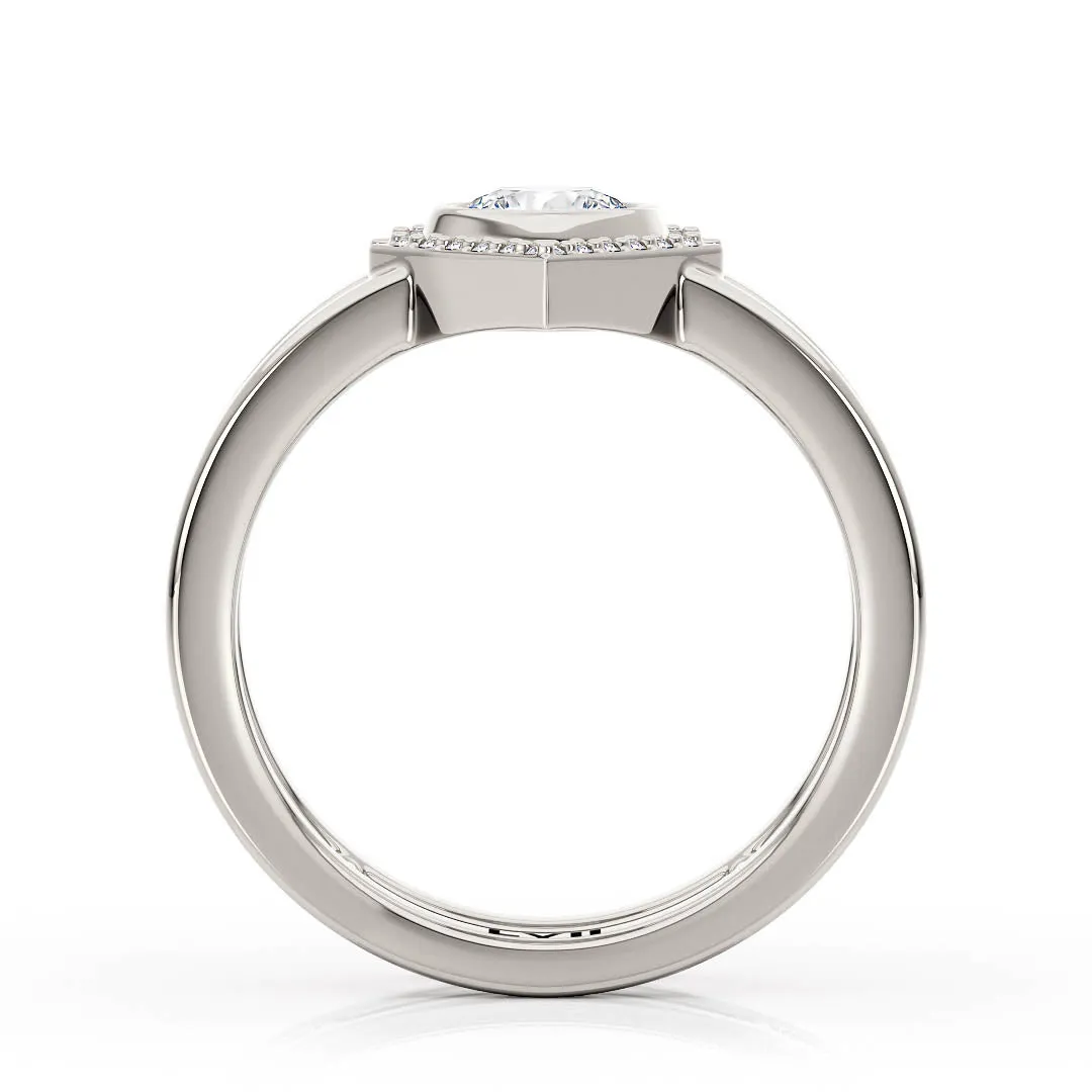 Lab Grown Diamond Rings Handcrafted Unique Engagement Rings - The Penelope Ring