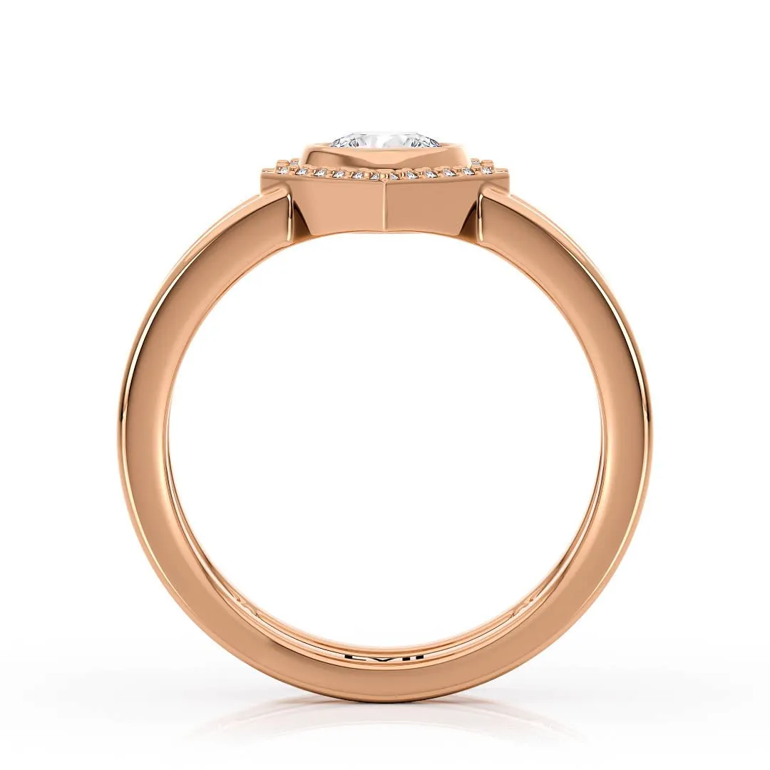Lab Grown Diamond Rings Handcrafted Unique Engagement Rings - The Penelope Ring