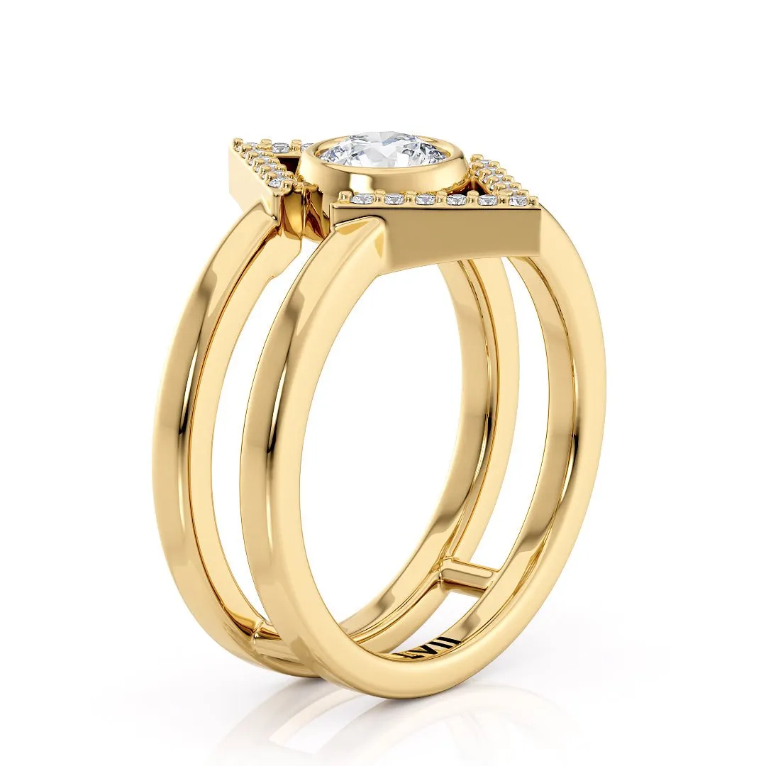 Lab Grown Diamond Rings Handcrafted Unique Engagement Rings - The Penelope Ring