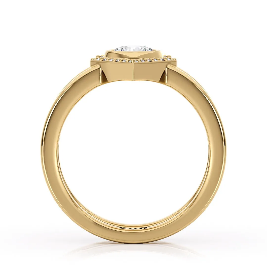 Lab Grown Diamond Rings Handcrafted Unique Engagement Rings - The Penelope Ring