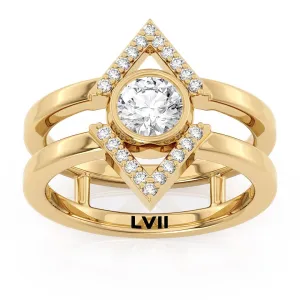 Lab Grown Diamond Rings Handcrafted Unique Engagement Rings - The Penelope Ring