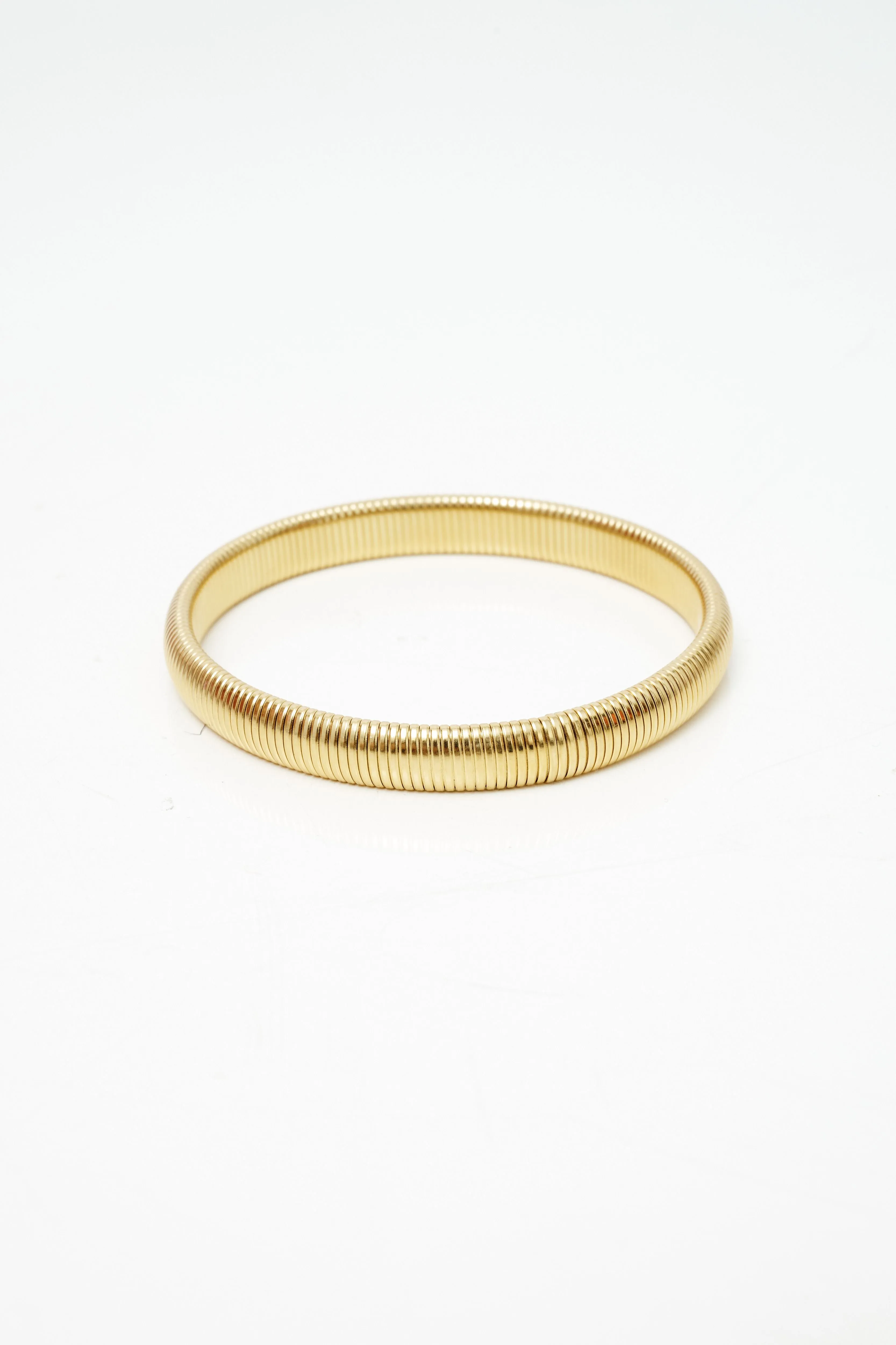 Large Gold-Tone Boa Bangle