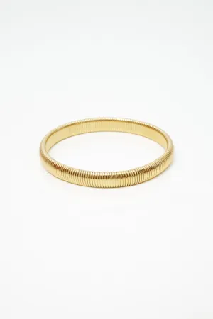 Large Gold-Tone Boa Bangle