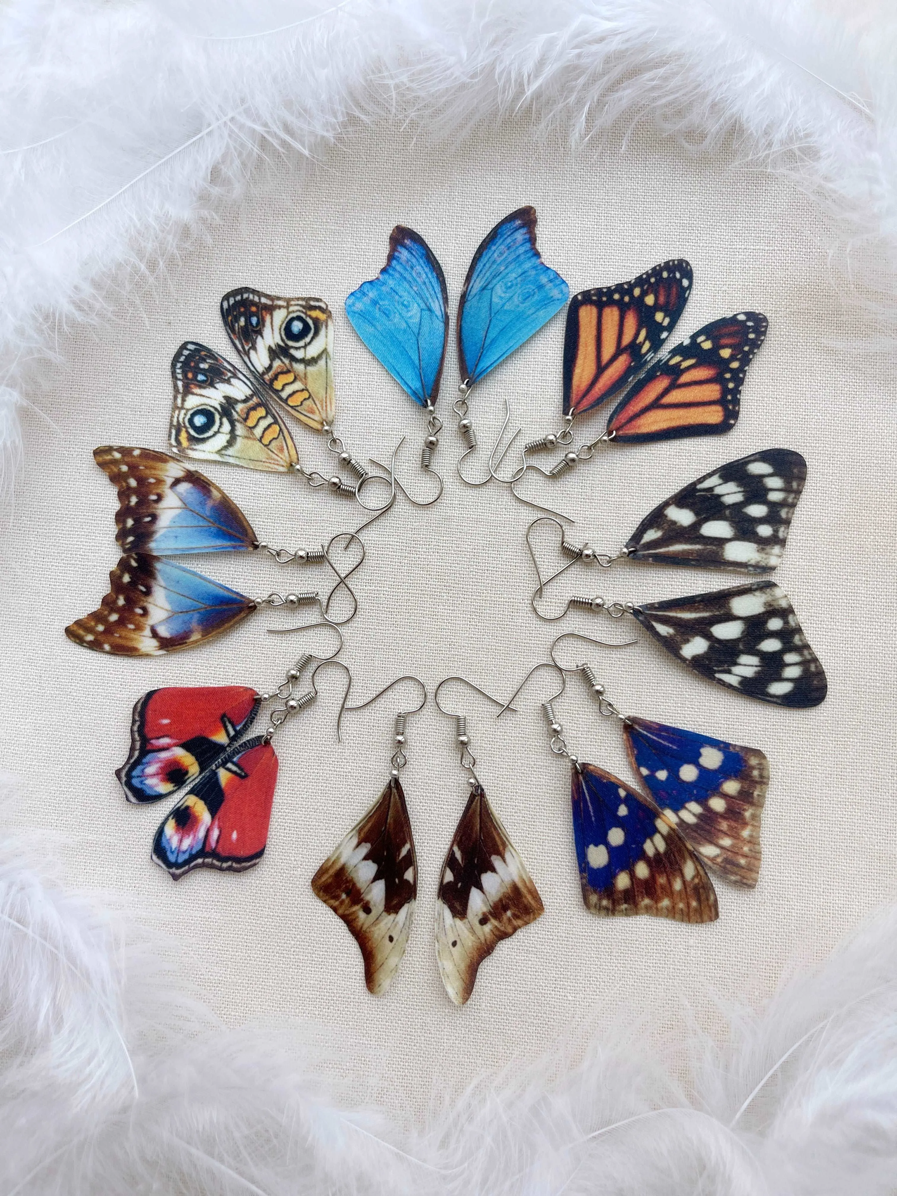 Lightweight Butterfly Wings Earrings