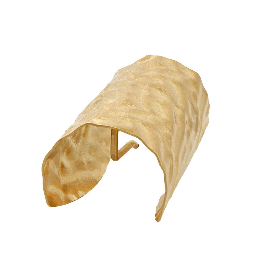 Long Hammered Arch Ponytail Cuff