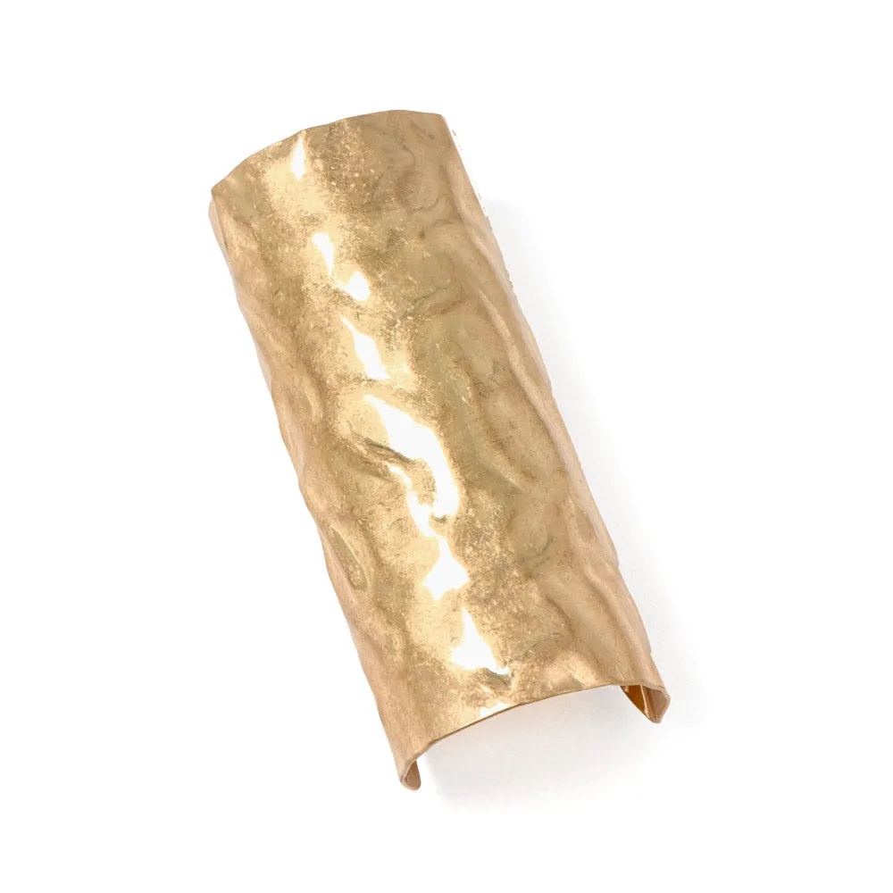 Long Hammered Arch Ponytail Cuff