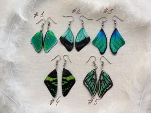 Luna Moth Wing Earrings