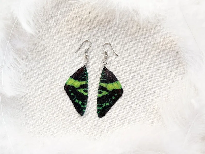 Luna Moth Wing Earrings