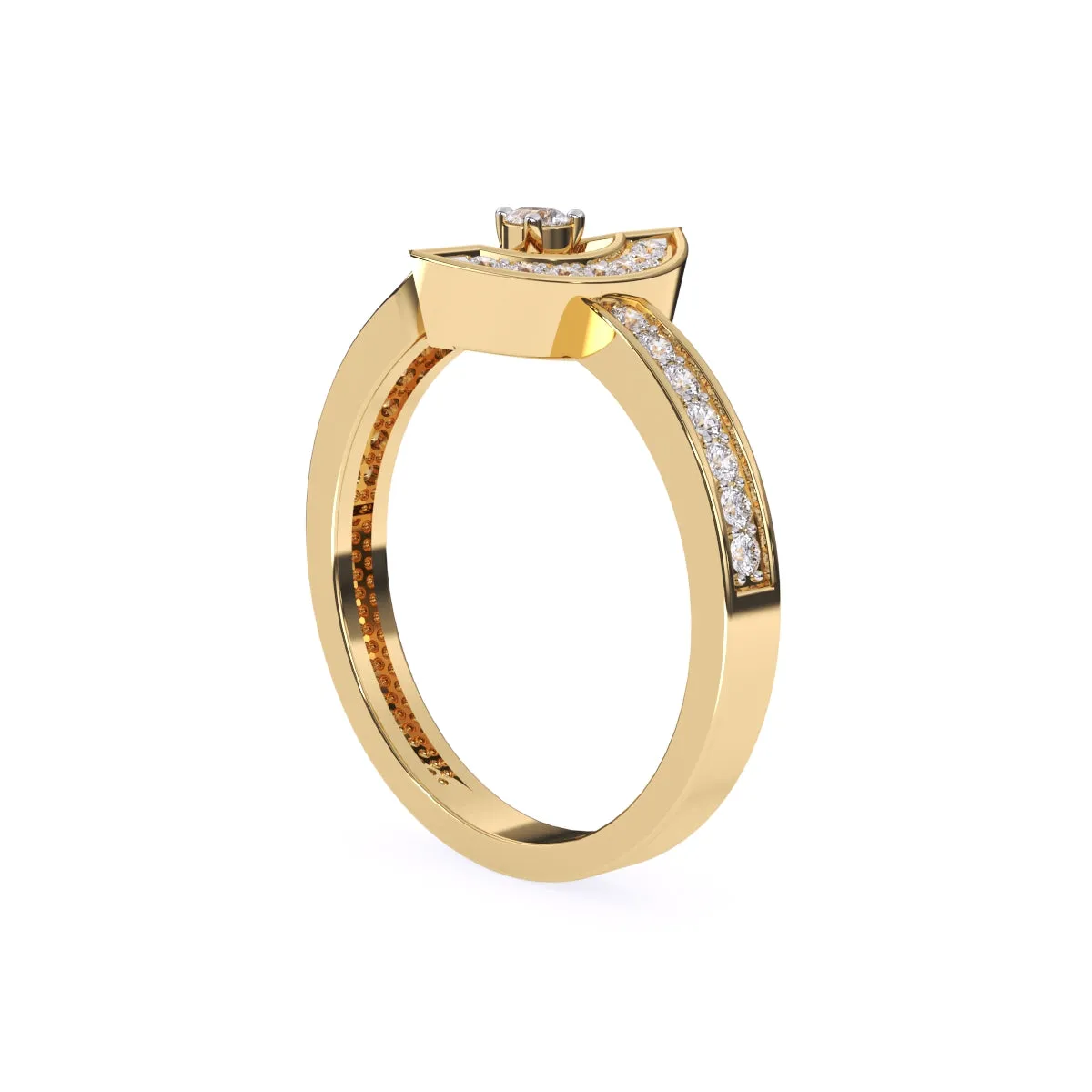 Luxury Pear Diamond Unique Engagement Ring