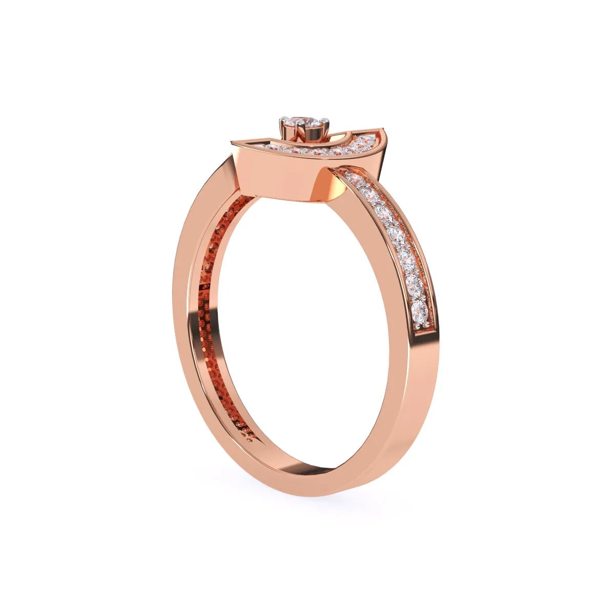 Luxury Pear Diamond Unique Engagement Ring