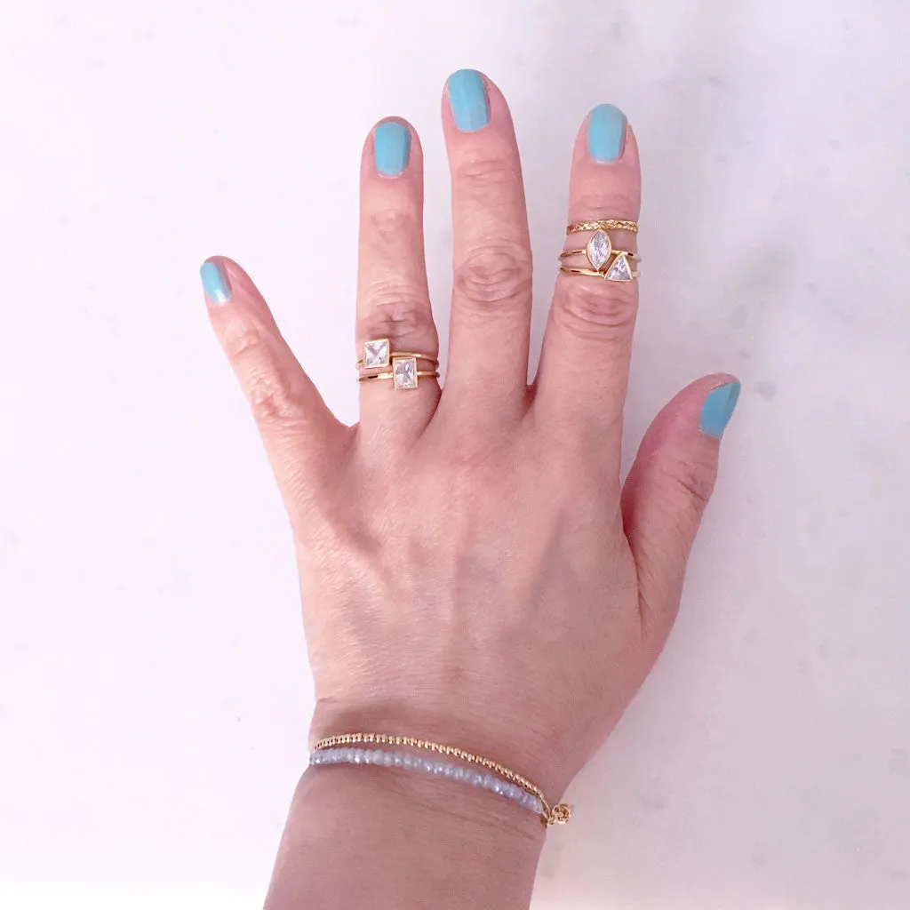 Marquise shape CZ ring #HC16010