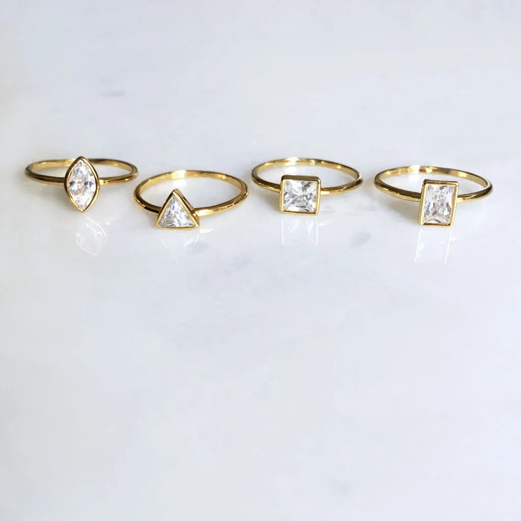Marquise shape CZ ring #HC16010