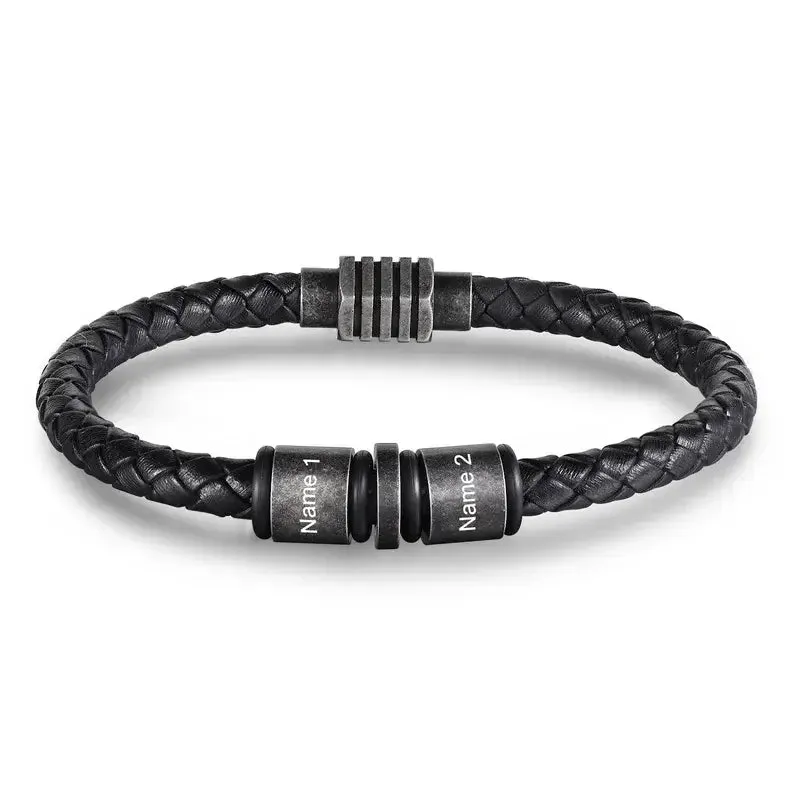 Men's Personalised Bracelet | Men's Braided Bracelets
