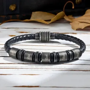 Men's Personalised Bracelet | Men's Braided Bracelets