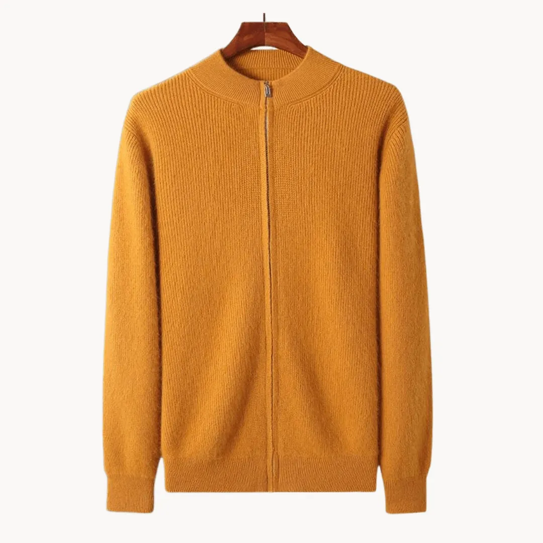 Men's Wool Zip Sweater | Warm & Stylish Knitwear