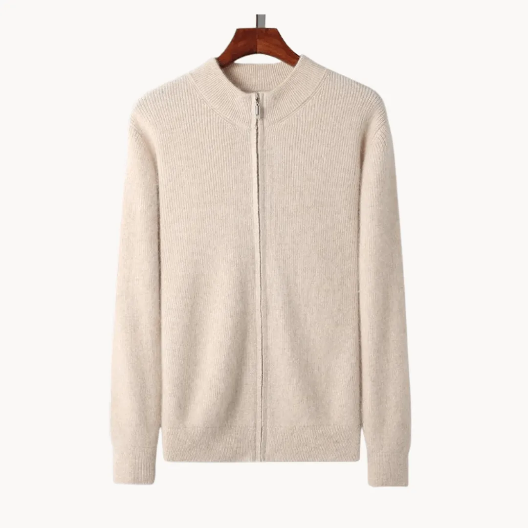 Men's Wool Zip Sweater | Warm & Stylish Knitwear