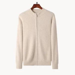 Men's Wool Zip Sweater | Warm & Stylish Knitwear