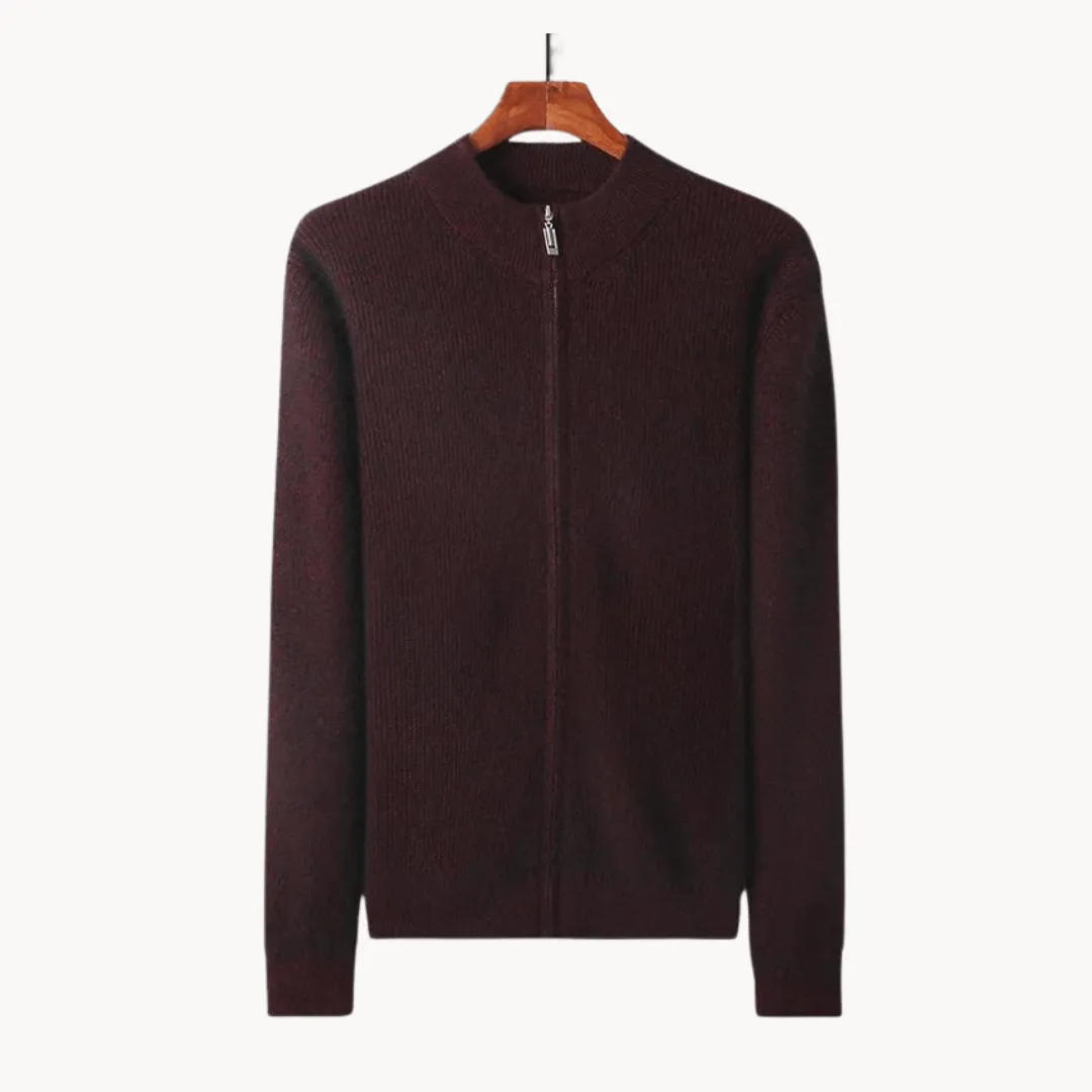 Men's Wool Zip Sweater | Warm & Stylish Knitwear