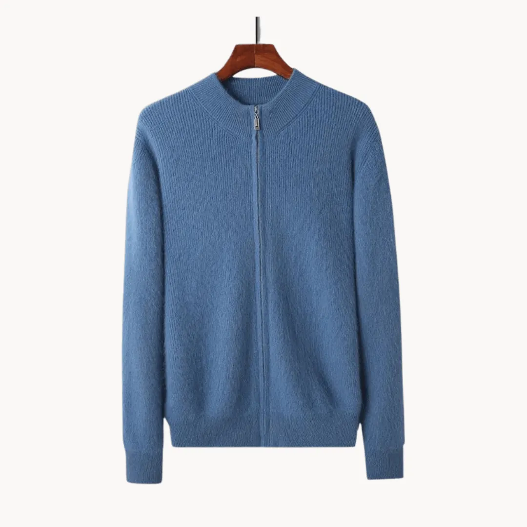 Men's Wool Zip Sweater | Warm & Stylish Knitwear