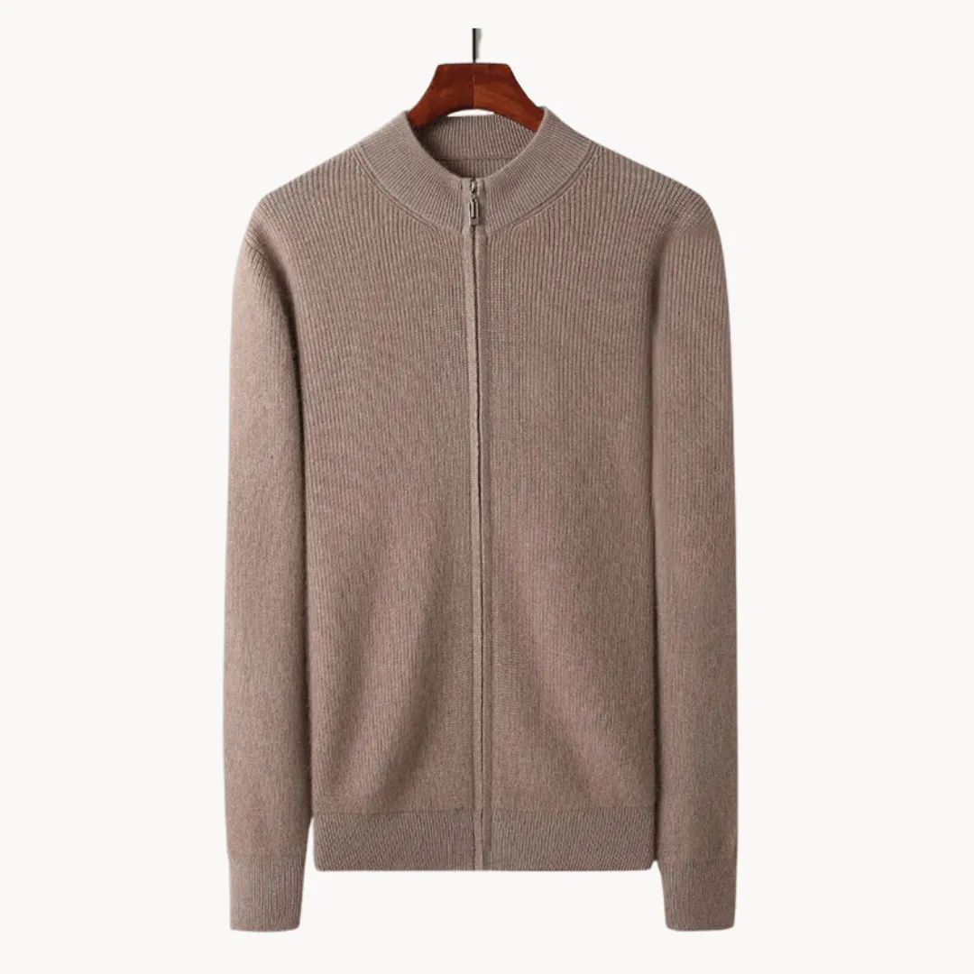 Men's Wool Zip Sweater | Warm & Stylish Knitwear