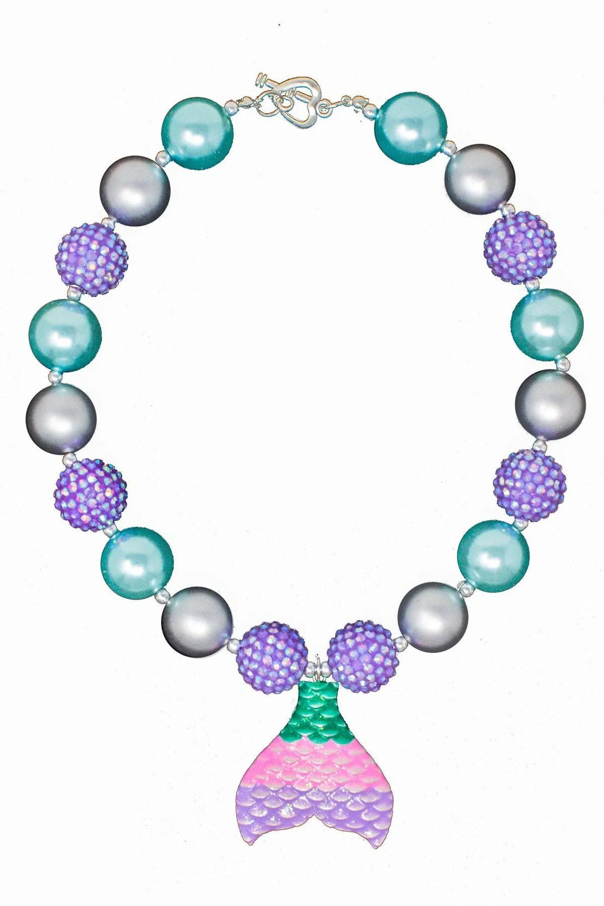 Mermaid Tail Bubblegum Necklace