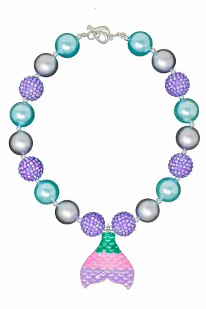 Mermaid Tail Bubblegum Necklace