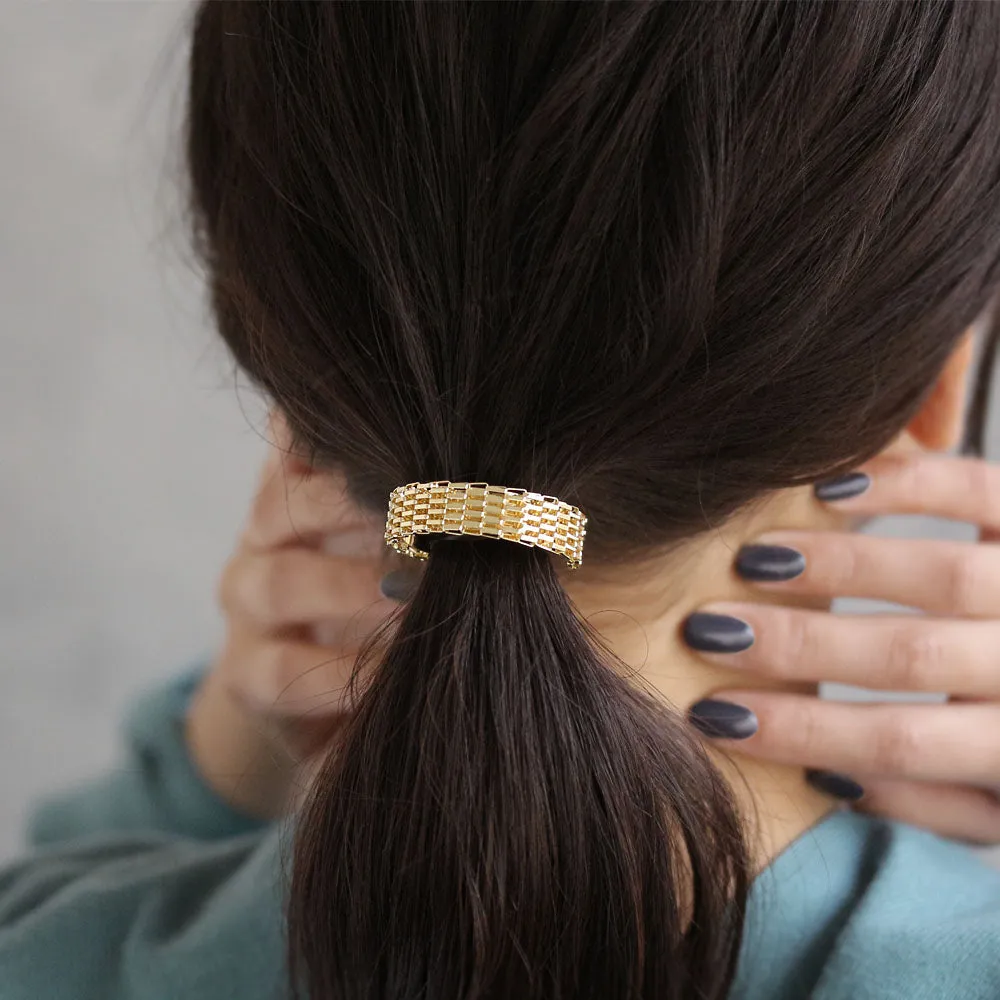 Mesh Arch Ponytail Cuff
