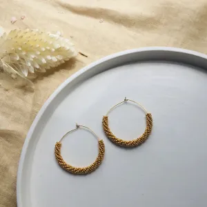 Miiken Rae Hoops (Champagne Dark Gold)
