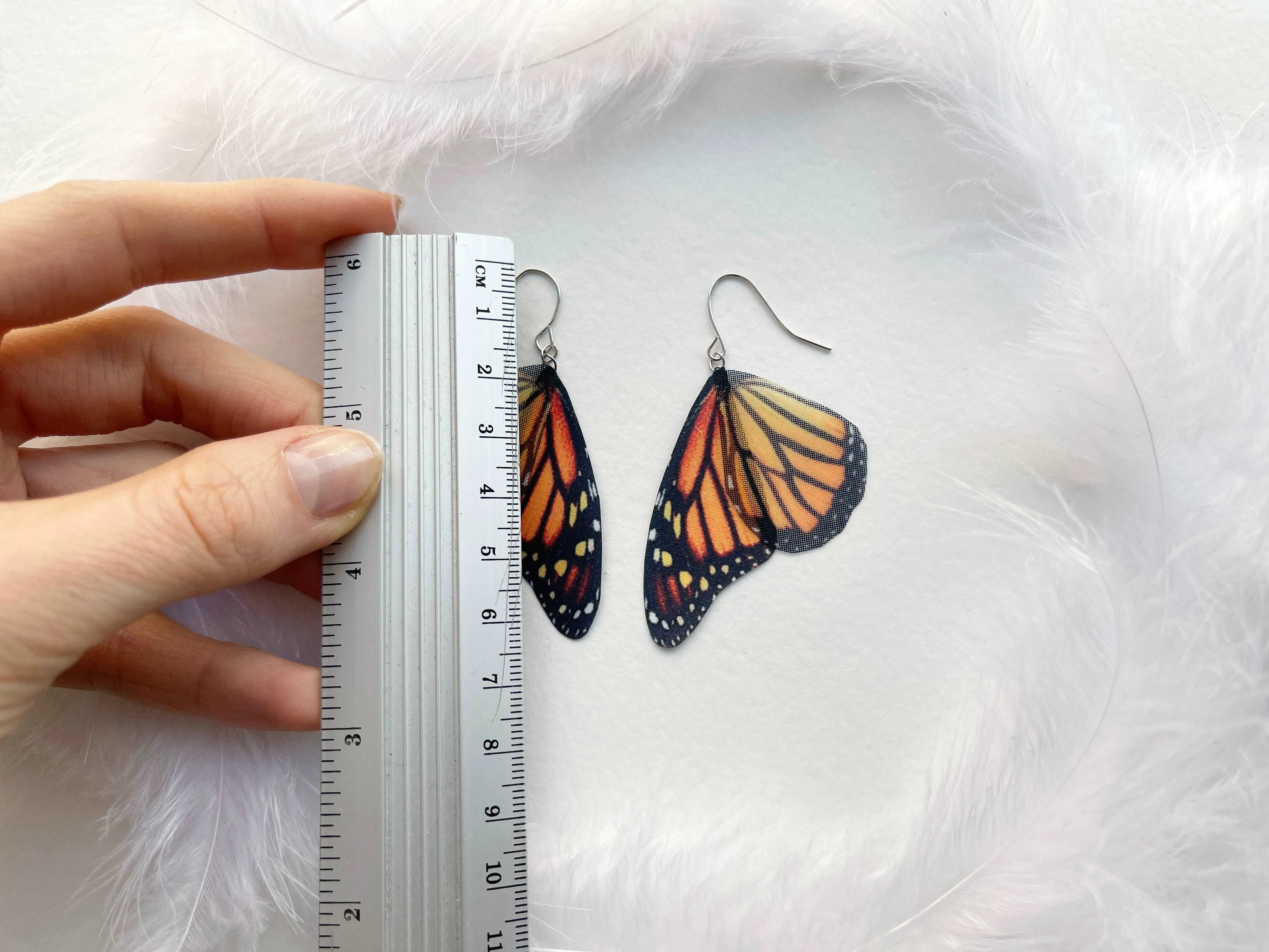 Monarch Butterfly Wing Earrings Perfect Gift For Anyone Who Love Butterflies