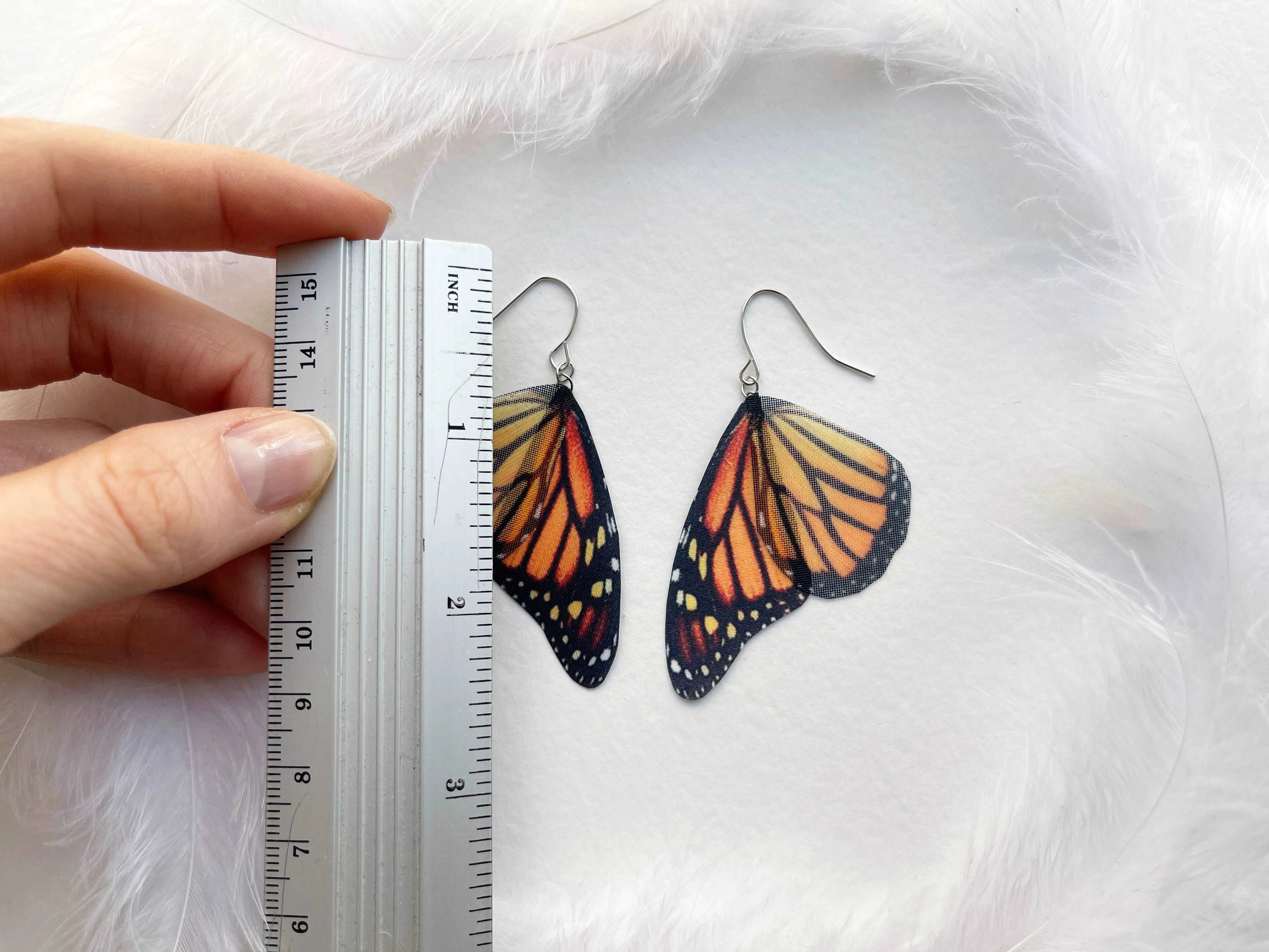 Monarch Butterfly Wing Earrings Perfect Gift For Anyone Who Love Butterflies