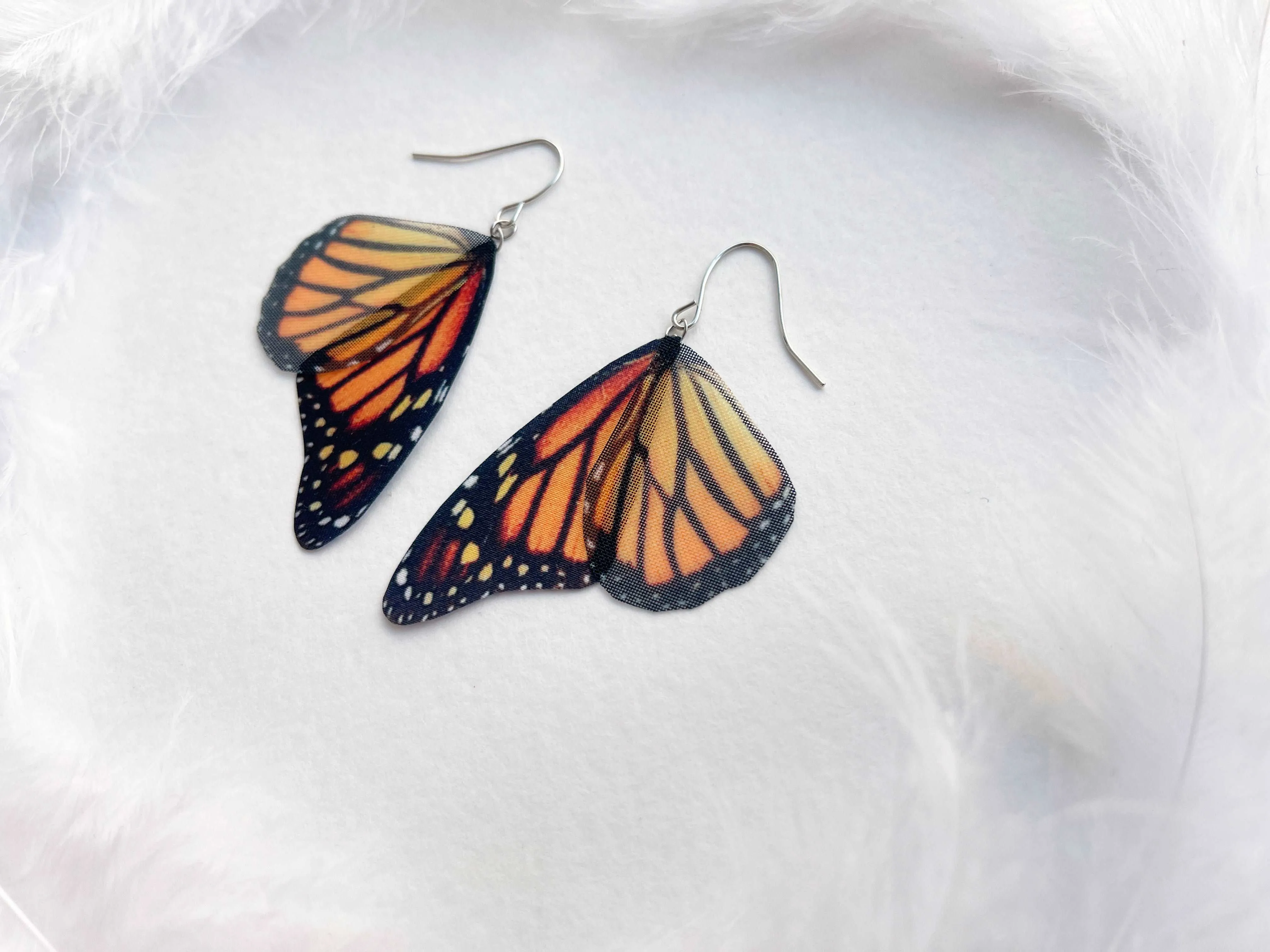 Monarch Butterfly Wing Earrings Perfect Gift For Anyone Who Love Butterflies