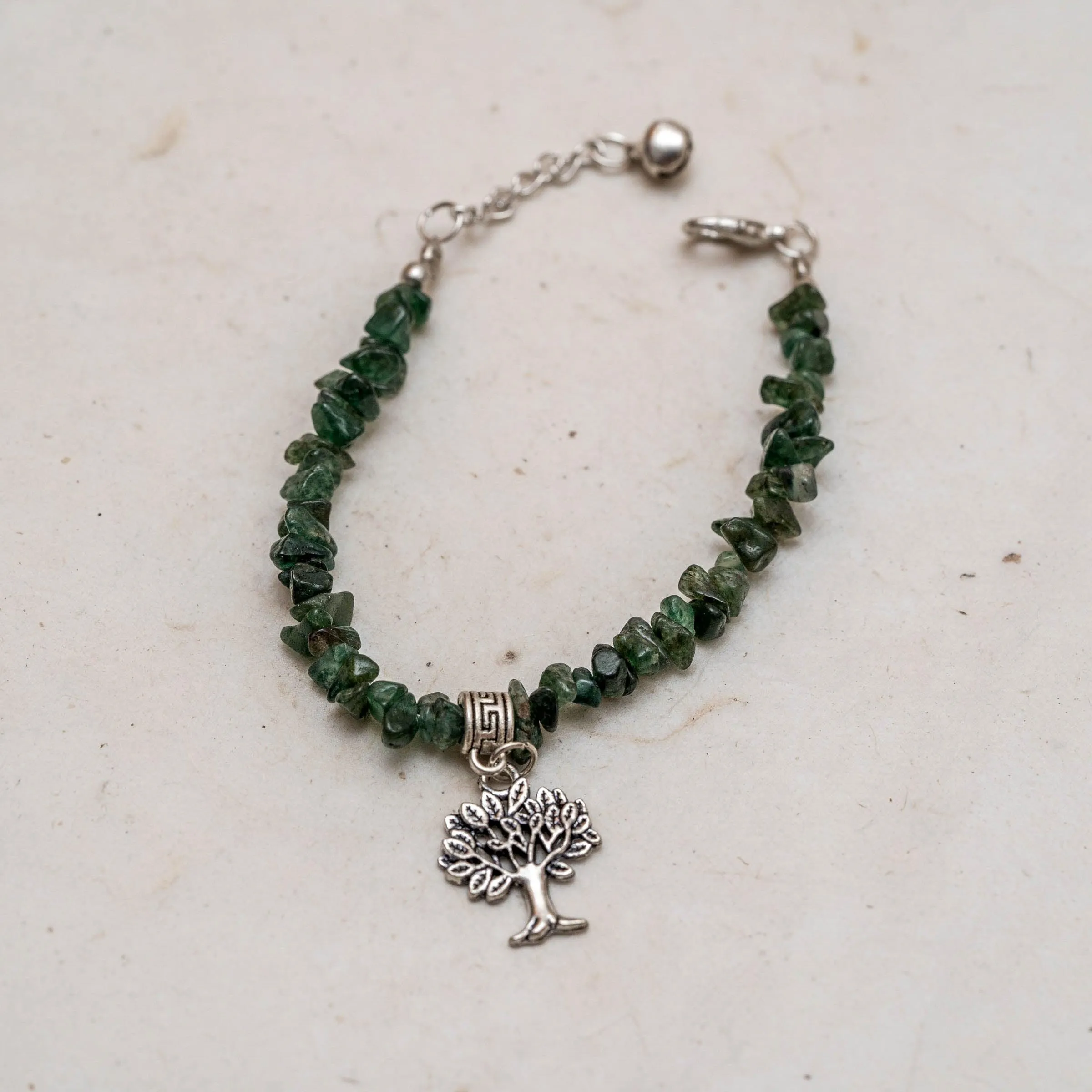 Natural Stone Emerald Chip Bracelets