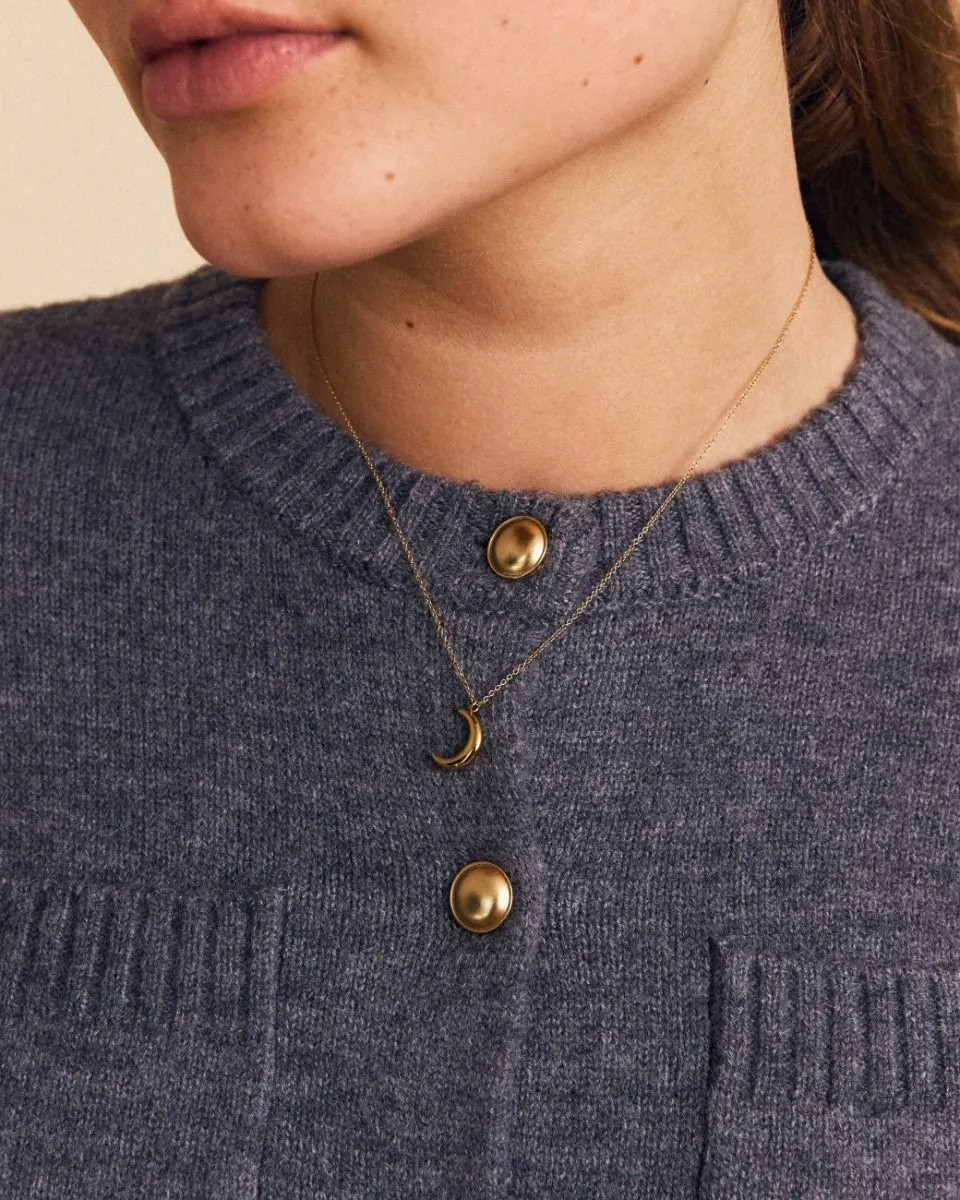 New Moon Necklace (Gold)