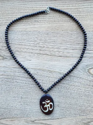 Om Rose Wood Beads