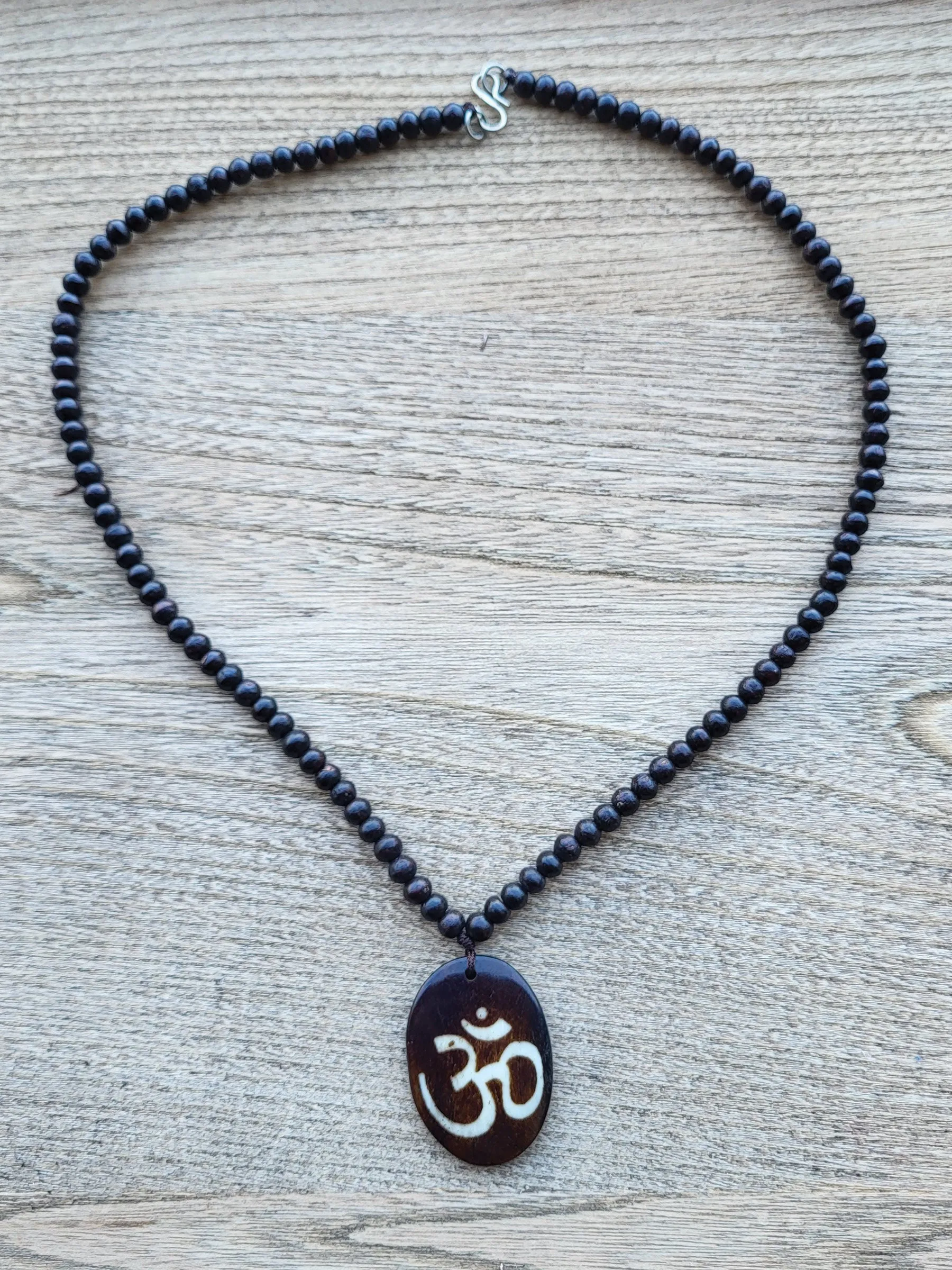 Om Rose Wood Beads